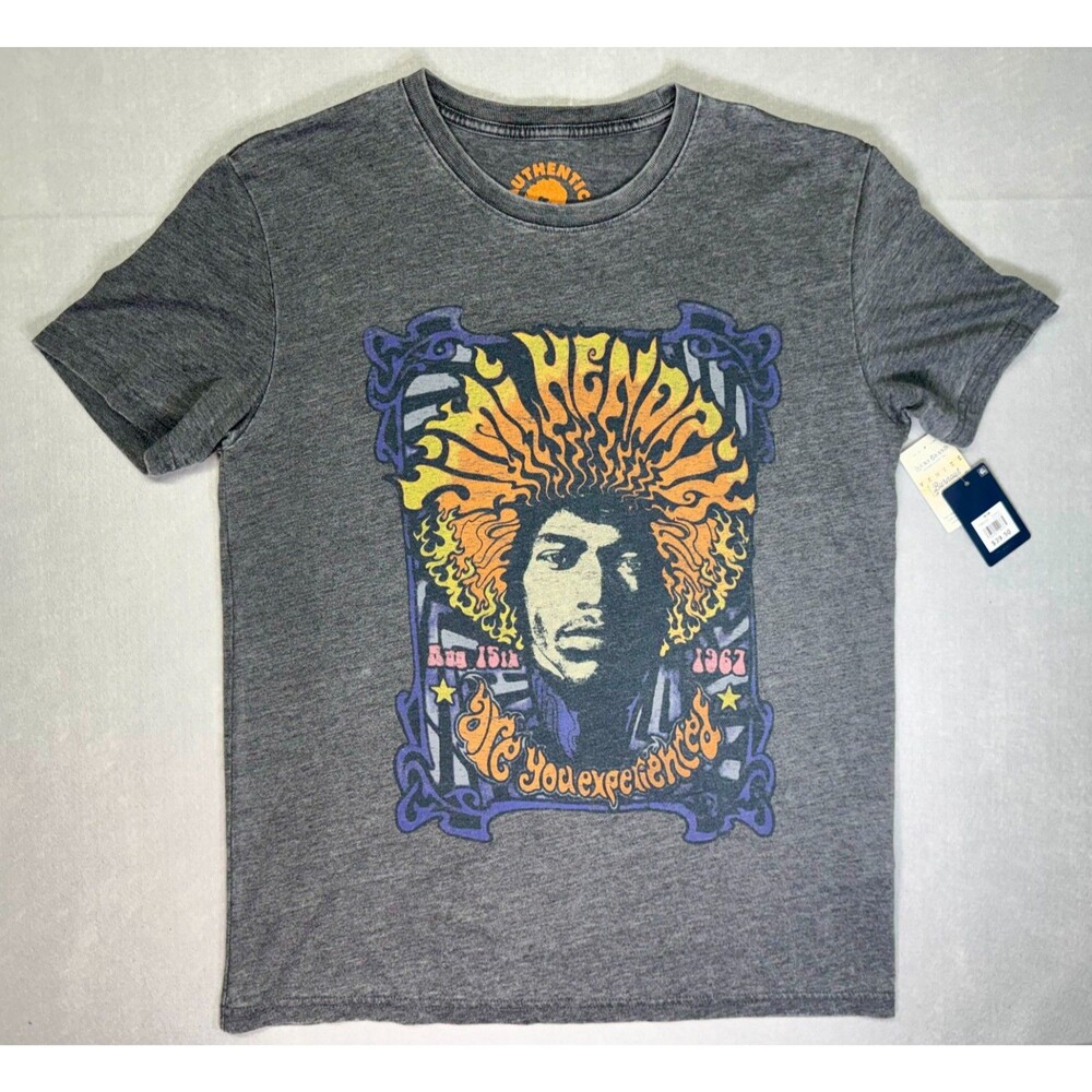 Lucky Brand Authentic Hendrix Are You Experienced Grey Men's Shirt Medium NWT